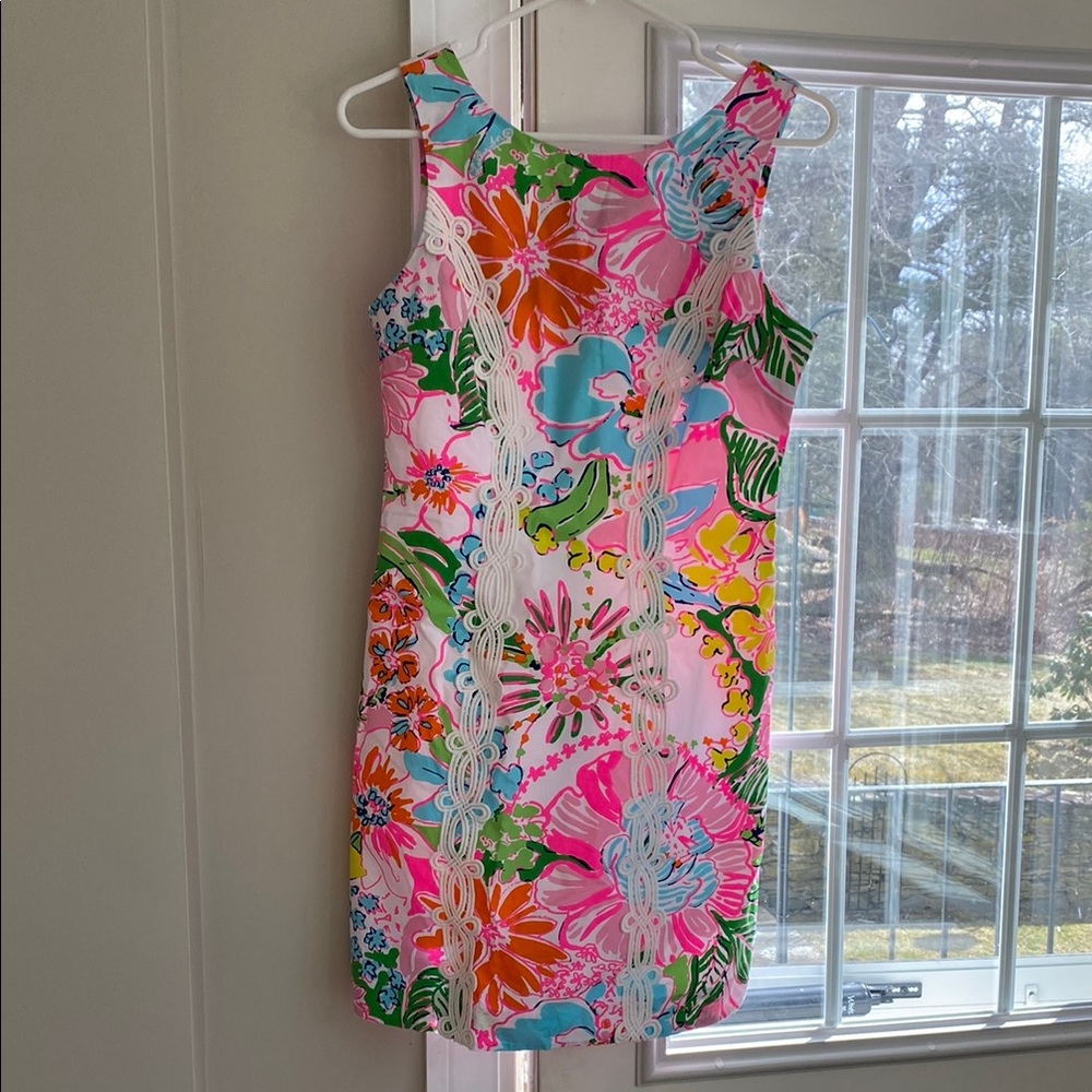 Lilly Pulitzer vibrant floral sleeveless dress